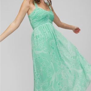 White House black market green dress